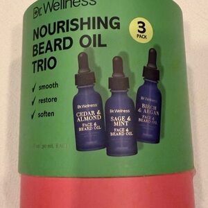 NWB Dr. Wellness nourishing beard oil trio